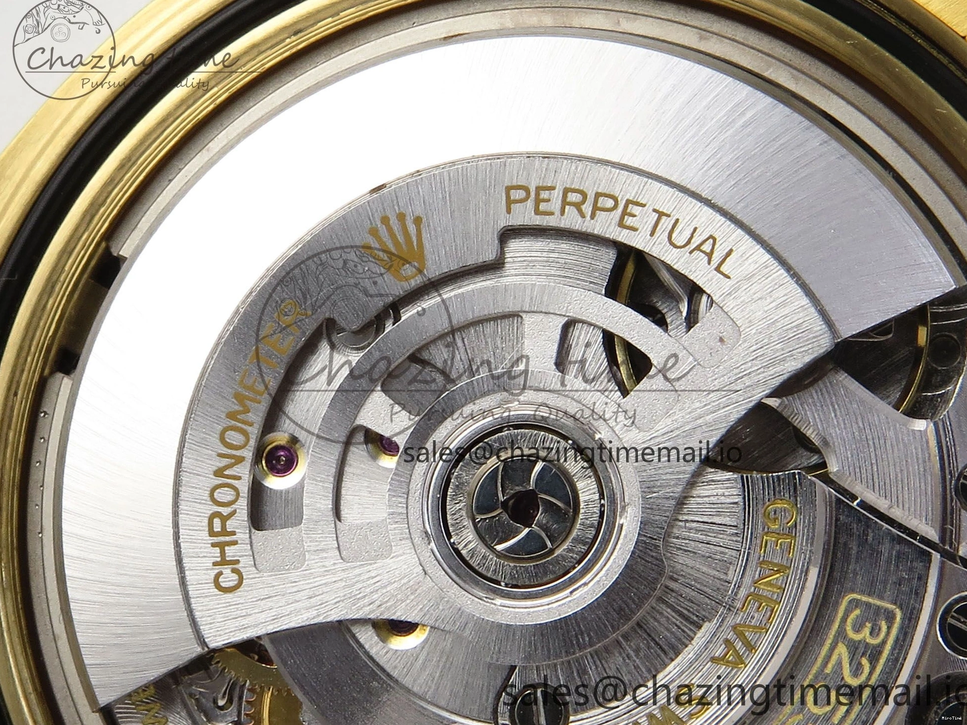 MiroTime 0320 Packable Day Date 40 YG 228238 THBF 1:1 Best Edition Black Crystal Dial on President Bracelet VR3255 V3 (Gain Weight) 378